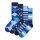 Happy Socks 4er Pack Unisex Socken - Geschenkbox, Classics, gemischte Farben Navy Socks 41-46