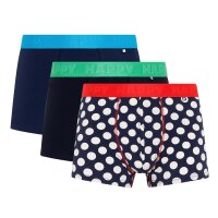 Happy Socks Herren Boxershorts, 3er Pack - Trunks, Cotton...