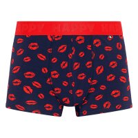 Happy Socks Mens Boxer Shorts, 3-Pack - Trunks, Cotton Stretch, Plain/Patterned Kisses S (Small)