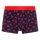 Happy Socks Mens Boxer Shorts, 3-Pack - Trunks, Cotton Stretch, Plain/Patterned Kisses S (Small)