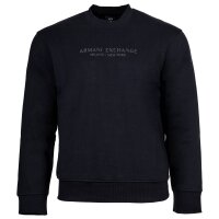 A|X ARMANI EXCHANGE Mens Sweatshirt – Pullover, Logo, Cotton Dark Blue S (Small)