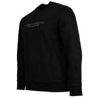 A|X ARMANI EXCHANGE Mens Sweatshirt – Pullover, Logo, Cotton Black 2XL (XX-Large)