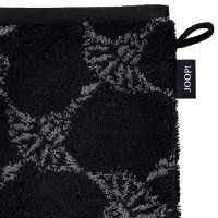 JOOP! Washcloth, pack of 3 - Wash glove, doubleface, terry towelling Black Cornflower 16x22cm