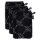 JOOP! Washcloth, pack of 3 - Wash glove, doubleface, terry towelling Black Cornflower 16x22cm