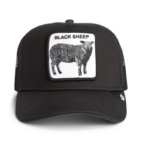 GOORIN Unisex Trucker Cap - Kappe, Front Patch, One Size Black Sheep Trucker