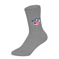NFL Unisex Socks, 3-Pack – NFL Shield 3Pack Crew Socks, Logo, Cotton Blend White/Grey/Black 43-46 (9-11 UK)