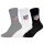 NFL Unisex Socks, 3-Pack – NFL Shield 3Pack Crew Socks, Logo, Cotton Blend White/Grey/Black 43-46 (9-11 UK)