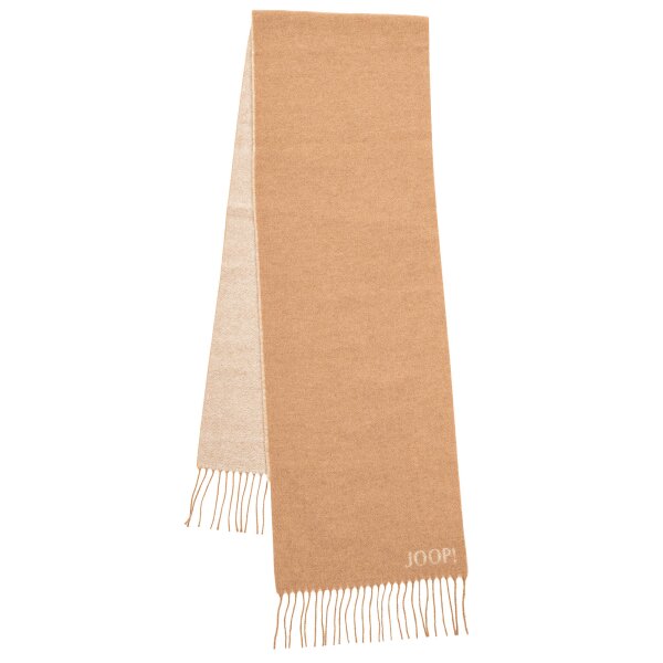 JOOP! Men Wool scarf – Larson, reversible scarf, logo Beige
