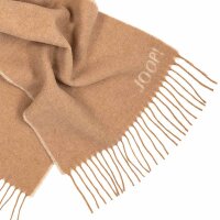 JOOP! Men Wool scarf – Larson, reversible scarf, logo Beige