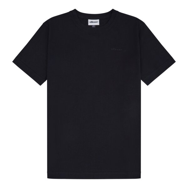 ellesse Herren T-Shirt - ACCIANO, Kurzarm, Rundhals, Logo, Baumwolle, einfarbig Schwarz L