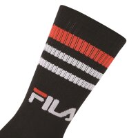 FILA Unisex Socks 3 pairs - Street, Sport, Lifestyle, Socks Set, Stripes, 35-46 Schwarz 35-38 (3-5 UK)