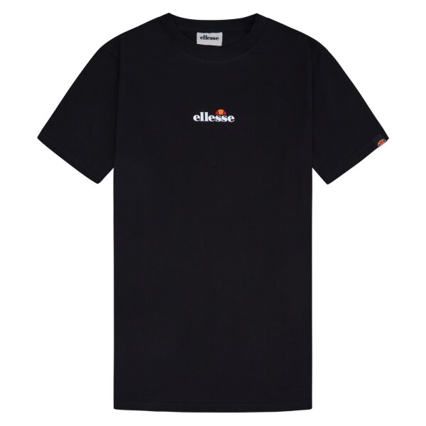 ellesse Men T-Shirt - OLLIO 2, Short Sleeve, Round Neck, Logo, Cotton, Plain Colour Black M (Medium)