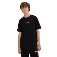 ellesse Men T-Shirt - OLLIO 2, Short Sleeve, Round Neck, Logo, Cotton, Plain Colour Black M (Medium)