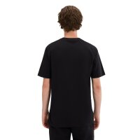 ellesse Men T-Shirt - OLLIO 2, Short Sleeve, Round Neck, Logo, Cotton, Plain Colour Black M (Medium)