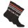 FILA Unisex Socks 3 pairs - Street, Sport, Lifestyle, Socks Set, Stripes, 35-46 Schwarz 43-46 (9-11 UK)