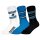 NFL Unisex Socken, 3er Pack - NFL Teams, 3Pack Crew Socks, Football, Logo, Baumwollmischung Carolina Panthers 39-42