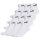 adidas Unisex Quarter Socken, 12er Pack - Linear Cushioned Ankle, Logo, gepolstert, einfarbig Weiß 46-48