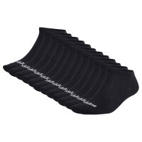 adidas Unisex Sneaker Socks, 12-Pack - Thin Linear Low-Cut, Rhin Socks, Logo, Solid Color Black 37-39