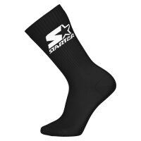 STARTER Unisex Socks, 3-Pack – Crew Socks, Logo, Cotton Blend White/Grey/Black 39-42 (6-8 UK)