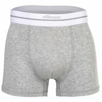 ellesse Herren Boxershorts, 3er Pack - AMBRIA, Trunks, Logobund, einfarbig Schwarz/Weiß/Grau S