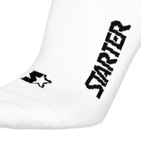 STARTER Unisex Sneakersocken, 3er Pack - Sneaker Socks, Logo, Baumwollmischung Weiß 39-42
