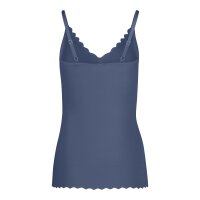 SKINY Ladies Spaghetti-Shirt - Top, V-Neck, Pads, Micro Lovers, Microfibre Blue (Vintage indigo) 2XL (2X-Large)