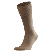 FALKE Herren Socken - Airport, Kurzstrumpf, Freizeit- und Business-Socken, Unifarben Nutmeg mel. (5410) 41-42 (UK 7-8)