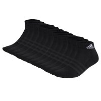 adidas Unisex Quarter Socken, 12er Pack - Cushioned Sportswear Ankle, Logo, gepolstert, einfarbig Schwarz 37-39