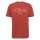 s.Oliver Mens T-Shirt - Basic, Logo Print, Round Neck, Cotton Red 2XL (XX-Large)