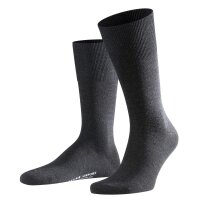 FALKE Men Socks - Airport, short Socks, Leisure and Business Socks, plain Colours anthracite   41-42