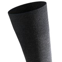 FALKE Men Socks - Airport, short Socks, Leisure and Business Socks, plain Colours anthracite   41-42