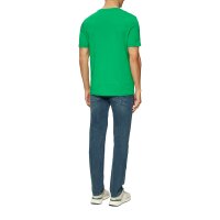 s.Oliver Herren T-Shirt - Basic, Logoprint, Rundhals, Baumwolle Grün 2XL