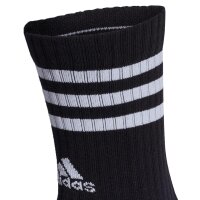 adidas Unisex Socken, 12er Pack - 3-Streifen Cushioned Crew, Logo, Streifen, gepolstert Schwarz 37-39