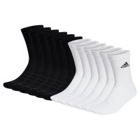 adidas Unisex Socken, 12er Pack - Cushioned Crew, Logo, gepolstert, einfarbig