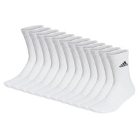 adidas Unisex Socken, 12er Pack - Cushioned Crew, Logo, gepolstert, einfarbig