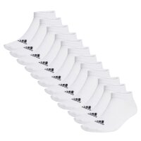 adidas Unisex Sneakersocken, 12er Pack - Thin and Light Sportswear Low Cut Socks, Logo, einfarbig Weiß 46-48