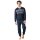 hajo Herren Schlafanzug, lang -  Klima-Komfort, V-Neck, Bündchen Dunkelblau 2XL