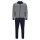 hajo Herren Hausanzug, lang - Klima-Komfort, Zip-Jacke, Homewear Blau 5XL