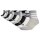 adidas Unisex Quarter Socks, 12-pack - 3-Stripes Cushioned Sportswear Mid-Cut Socks, logo, stripes, padded