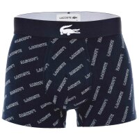 LACOSTE mens boxer shorts, 6-pack - trunks, cotton stretch, logo waistband