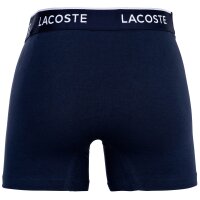 LACOSTE Mens Boxer Shorts, 6-pack - Boxer Briefs, Cotton Stretch, Logo Waistband Dark Blue M (Medium)