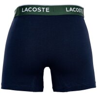LACOSTE Mens Boxer Shorts, 6-pack - Boxer Briefs, Cotton Stretch, Logo Waistband Dark Blue M (Medium)