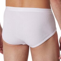 SCHIESSER Herren Slip mit Eingriff, 2er Pack - Original Classics, Doppelripp, Baumwolle Weiß L