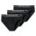 SCHIESSER Mens Briefs, 3-Pack – ‘95/5’, Rio Briefs, Logo Waistband, Stretch Cotton Black L (Large)