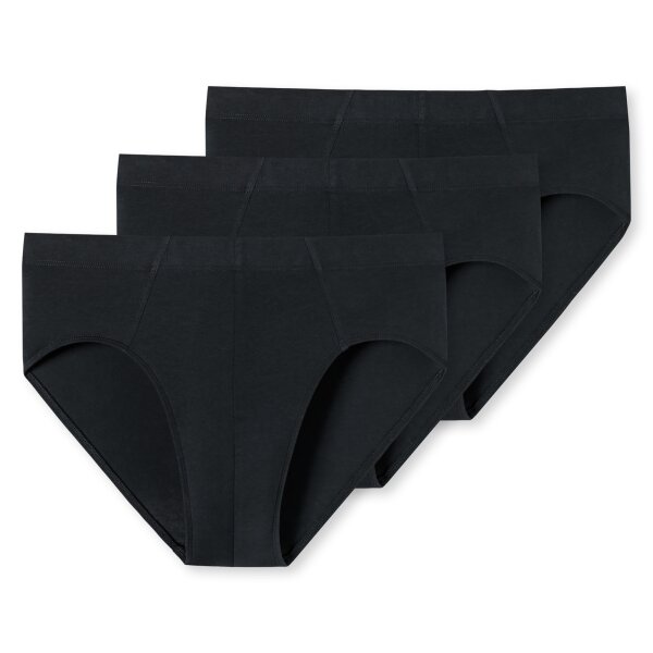 SCHIESSER Mens Briefs, 3-pack - ‘95/5’, Supermini Briefs, Stretch Cotton Black M (Medium)
