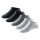 SCHIESSER Mens Sneaker Socks, 5-Pack - ‘Bluebird’, Cotton Blend Black/white/grey 39-42 (UK 6-8)
