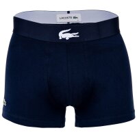 LACOSTE Herren Boxershorts, 6er Pack - Trunks, Big Croc Print, Cotton Stretch Dunkelblau/Grau/Grün/Weiß M