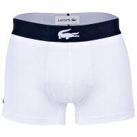 LACOSTE Herren Boxershorts, 6er Pack - Trunks, Big Croc Print, Cotton Stretch Dunkelblau/Grau/Grün/Weiß M