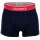 LACOSTE Herren Boxershorts, 6er Pack - Trunks, Casual, Cotton Stretch, Logobund Dunkelblau/Grün/Rot S
