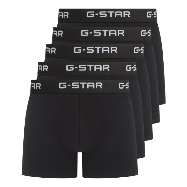 G-STAR Herren Boxershorts, 5er Pack - MAIZE, Trunks, Cotton Stretch Schwarz M